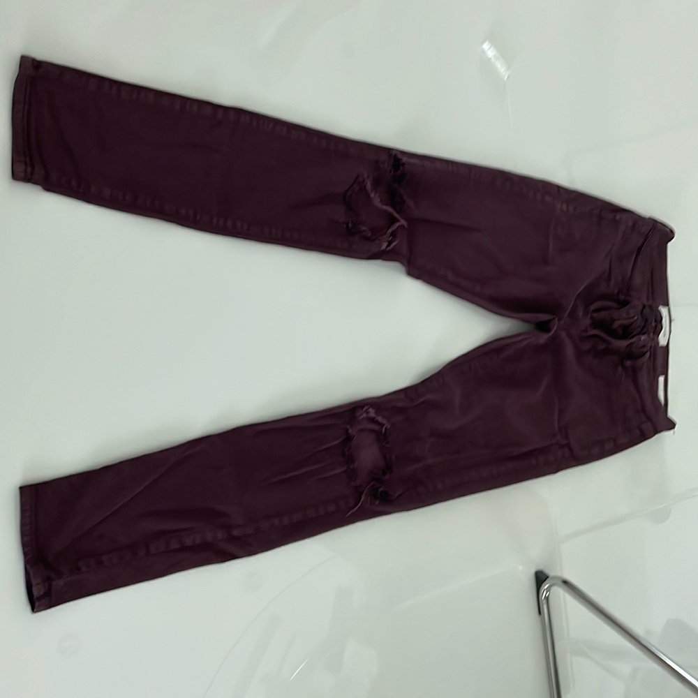 Pacsun Distressed Dark Purple Jegging